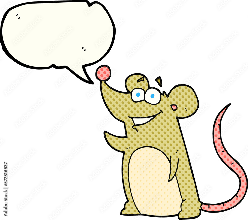 comic book speech bubble cartoon mouse comic book speech bubble cartoon mouse