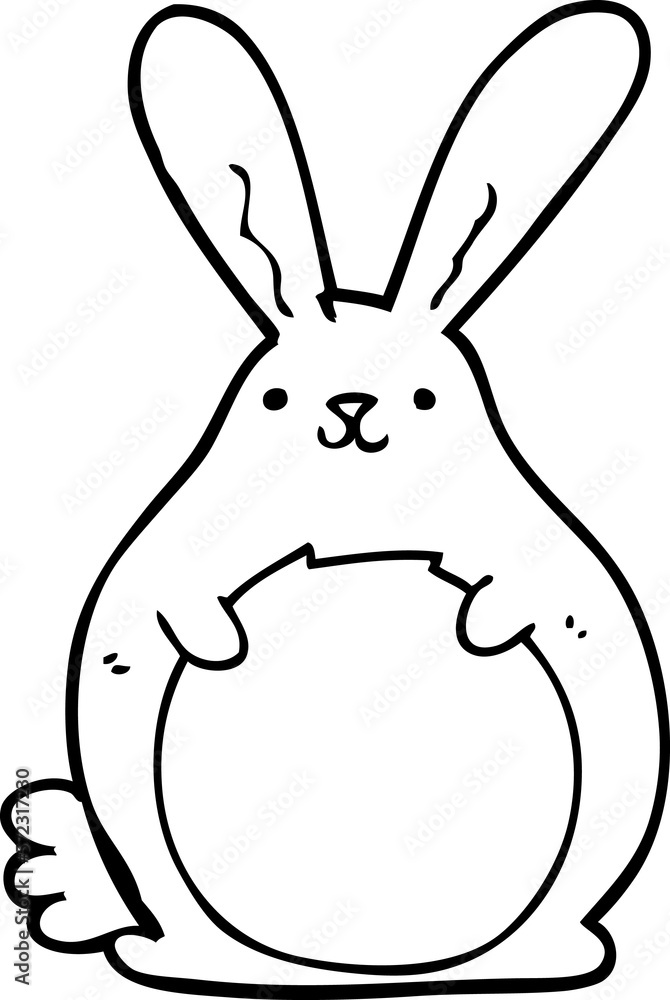 Obraz premium cartoon rabbit