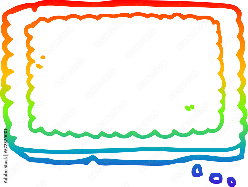 rainbow gradient line drawing cartoon biscuit rainbow gradient line drawing cartoon biscuit