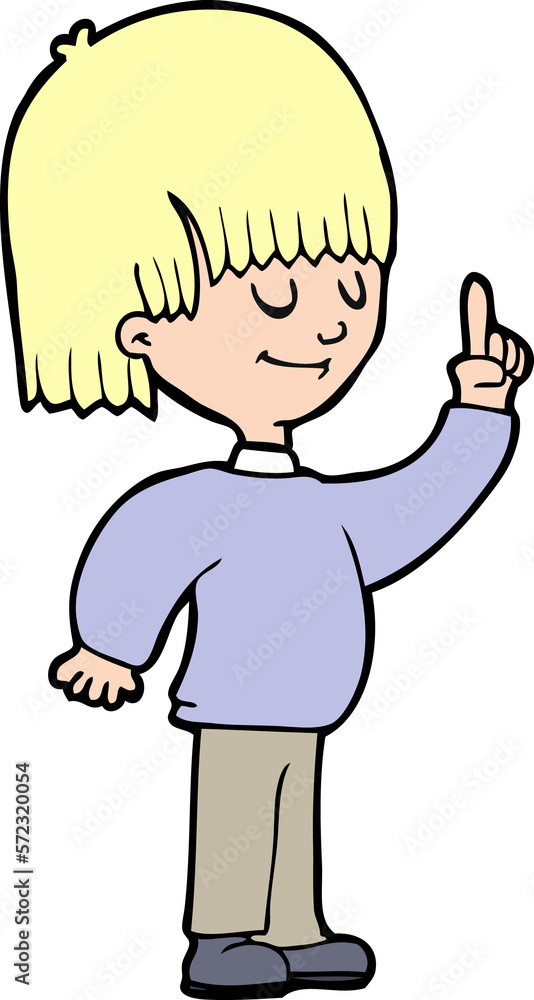 cartoon person with idea cartoon person with idea