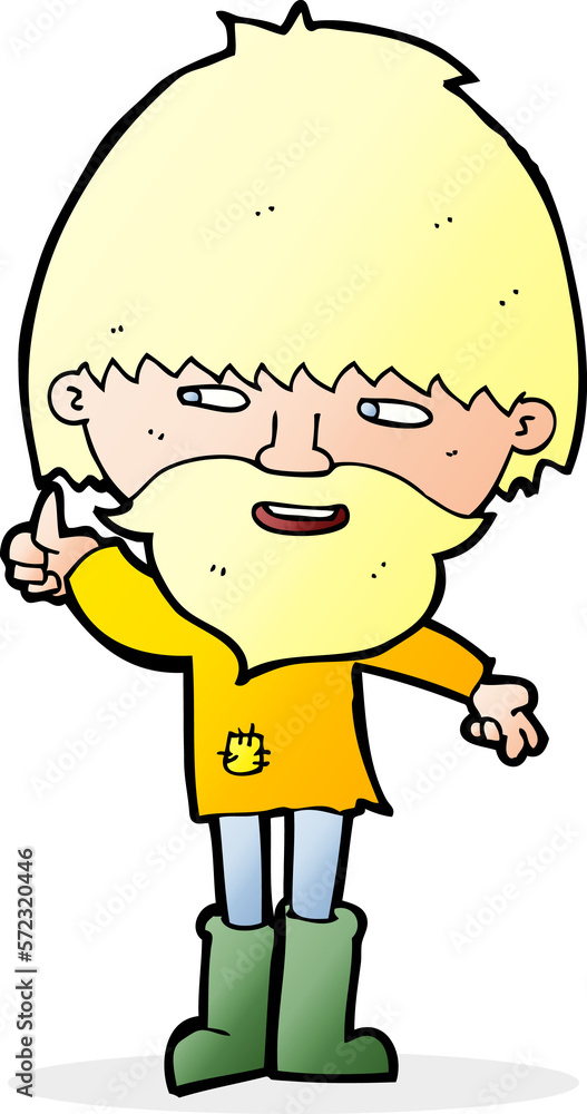 cartoon hippie man in wellington boots cartoon hippie man in wellington boots