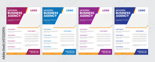 Marketing agency trendy prospectus/handout collateral professional flier/ geometric best clean leaflet/company background mag flyer template