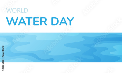 World Water Day banner with sea