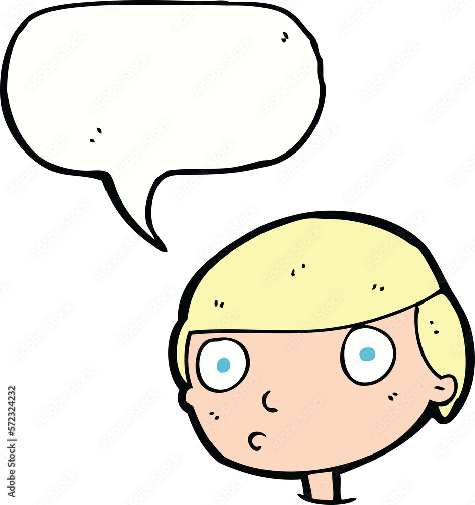 cartoon boy staring with speech bubble cartoon boy staring with speech bubble