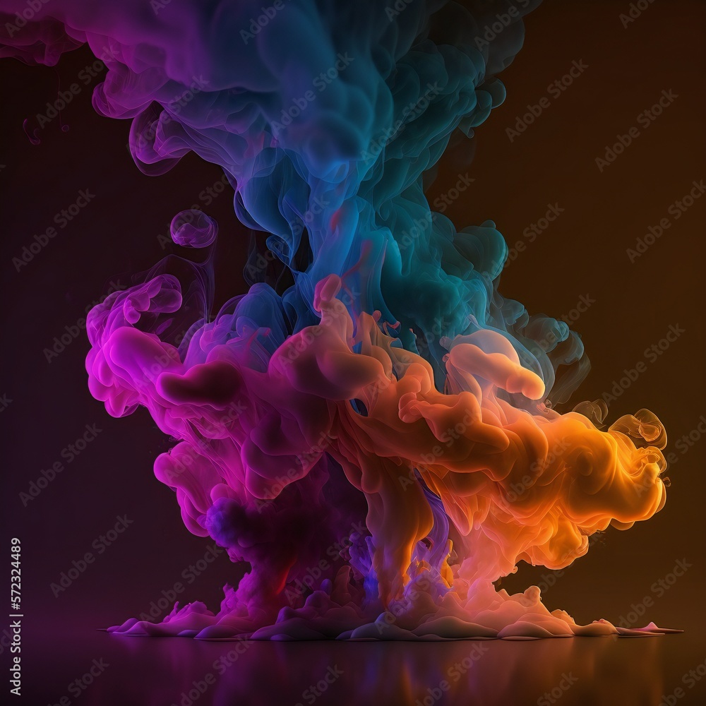 Abstract gradient smoke