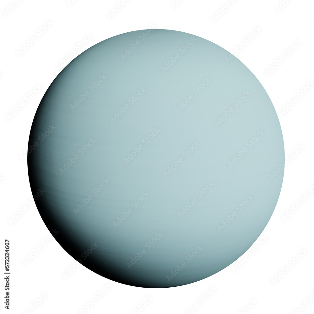 3d rendering planet uranus solar system universe