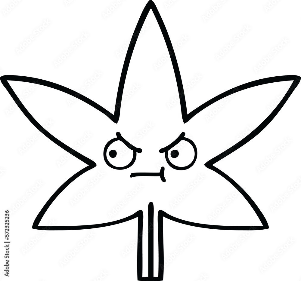 line drawing cartoon marijuana leaf line drawing cartoon marijuana leaf