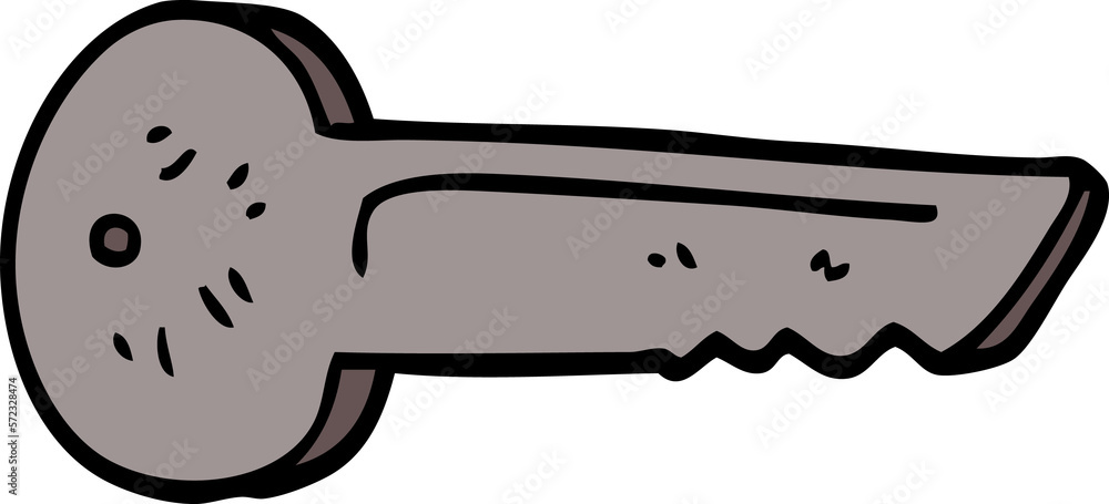 cartoon doodle metal key cartoon doodle metal key