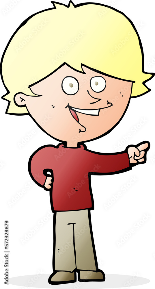 cartoon boy laughing and pointing cartoon boy laughing and pointing