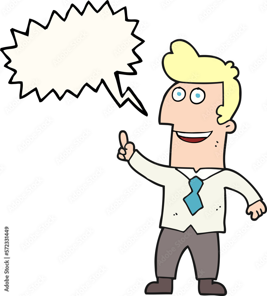speech bubble cartoon businessman pointing speech bubble cartoon businessman pointing