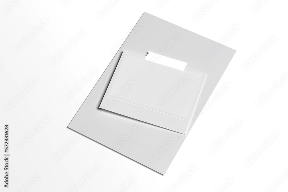 Blank Wide Polaroid Mock-up Blank Wide Polaroid Mock-up