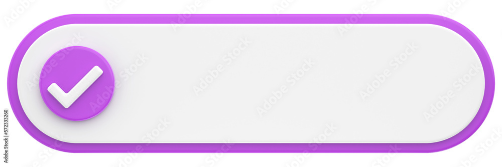 3D checkbox with text area. 3D illustration. 3D checkbox with text area. 3D illustration.