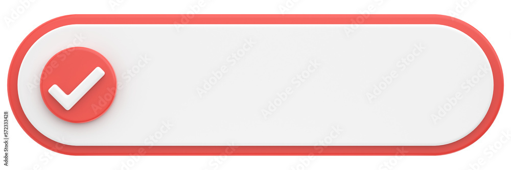 3D checkbox with text area. 3D illustration. 3D checkbox with text area. 3D illustration.