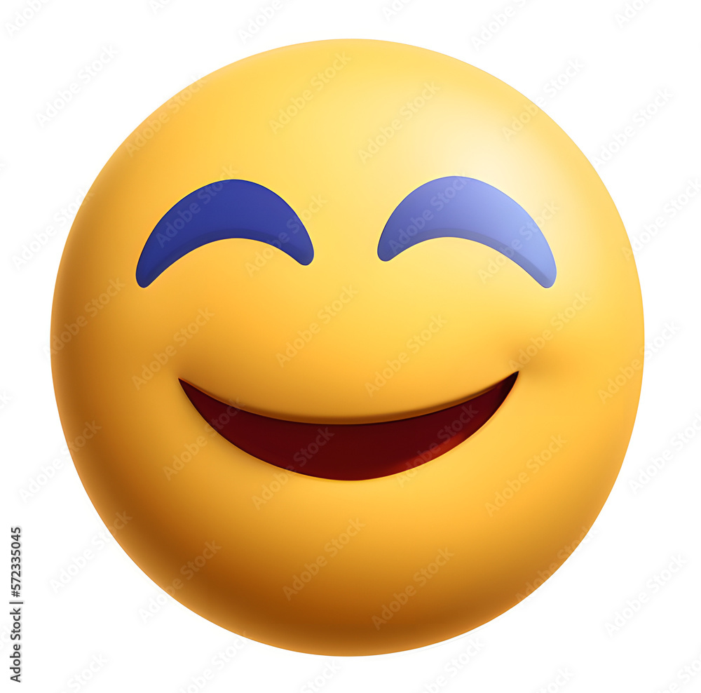 lucky / happy emoji 3d icon isolated on white background generative ai funny smiley smiling face lucky / happy emoji 3d icon isolated on white background generative ai funny smiley smiling face
