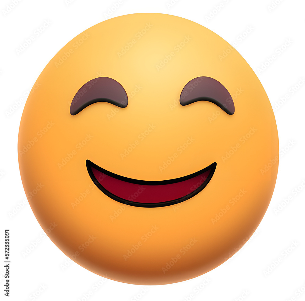 lucky / happy emoji 3d icon isolated on white background generative ai funny smiley smiling face lucky / happy emoji 3d icon isolated on white background generative ai funny smiley smiling face