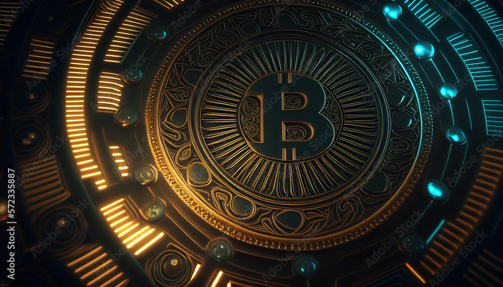 Cryptocurrency Pattern created with Generative AI Technology Cryptocurrency Pattern created with Generative AI Technology