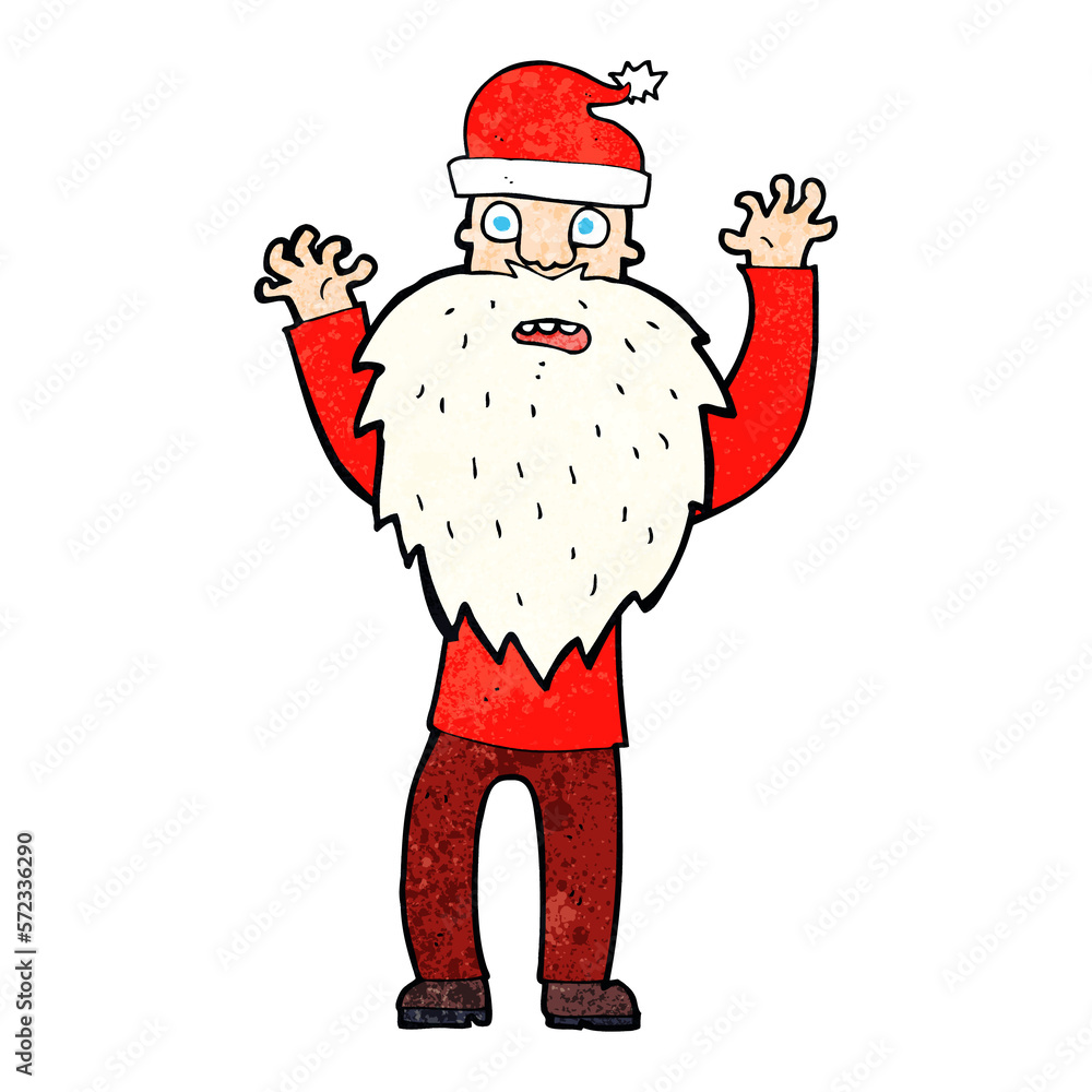 Obraz premium cartoon santa claus