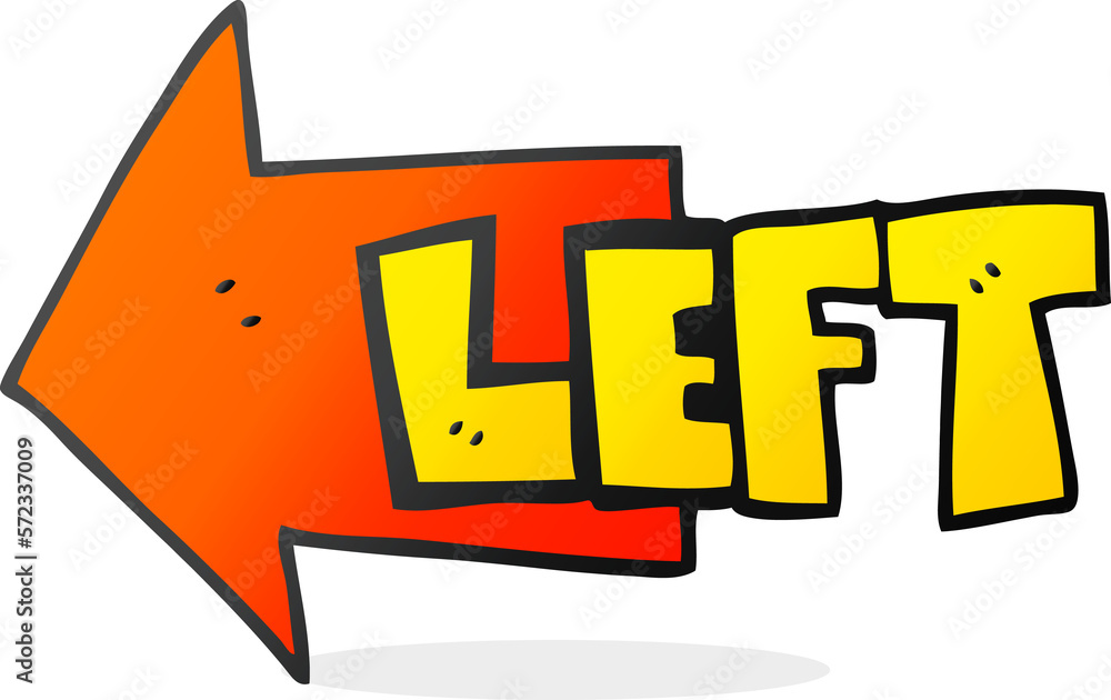cartoon left symbol