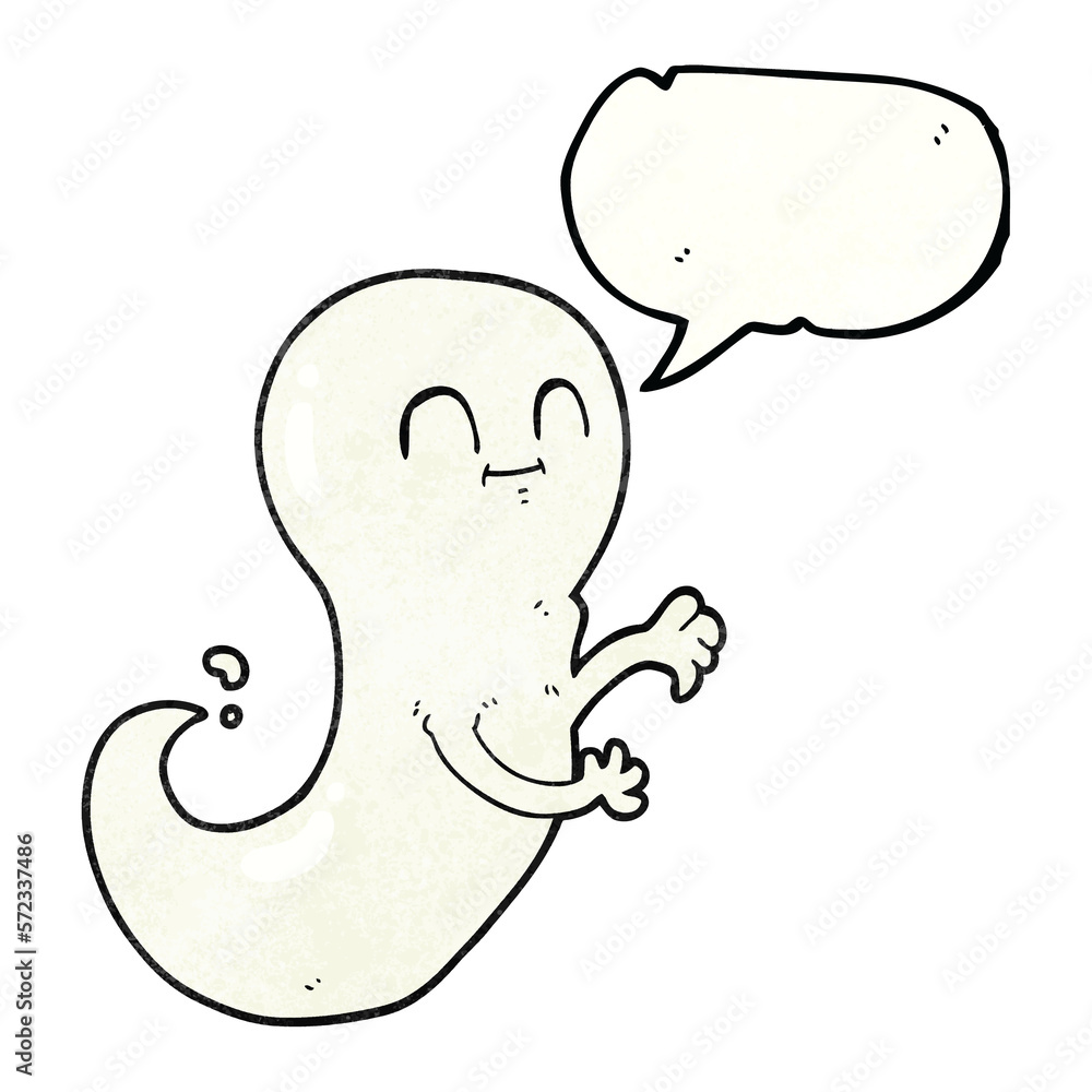 speech bubble textured cartoon ghost speech bubble textured cartoon ghost