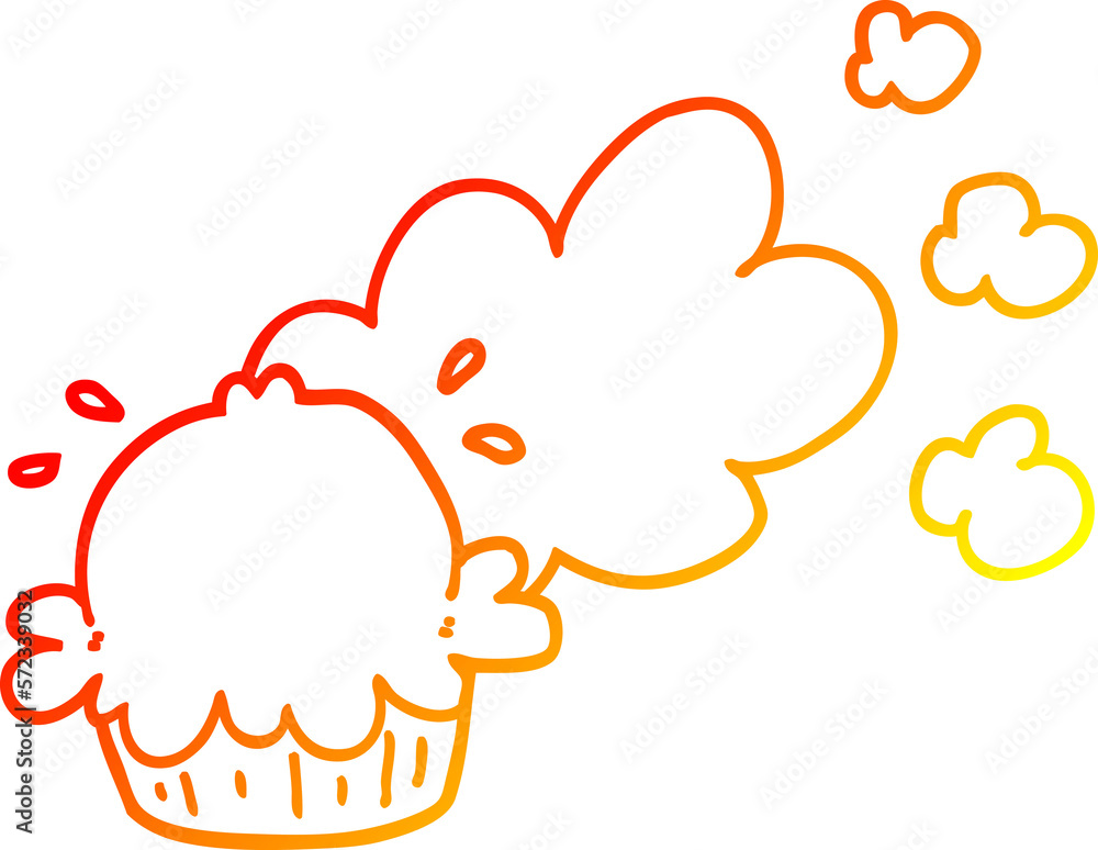 warm gradient line drawing cute cartoon pie warm gradient line drawing cute cartoon pie