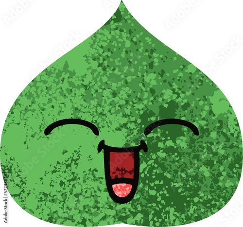 Konstfotografi retro illustration style cartoon expressional leaf