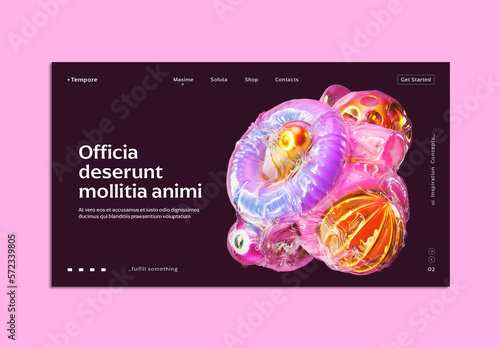 Modern Web UI Design Layout Concept