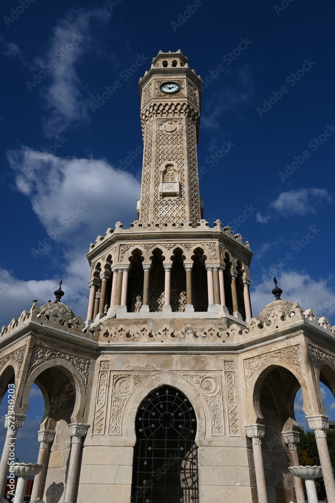 history, izmir clock tower. Turkey