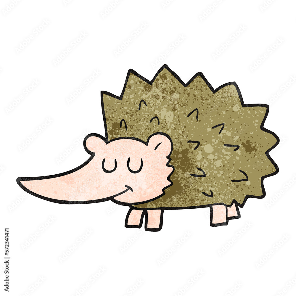 textured cartoon hedgehog textured cartoon hedgehog
