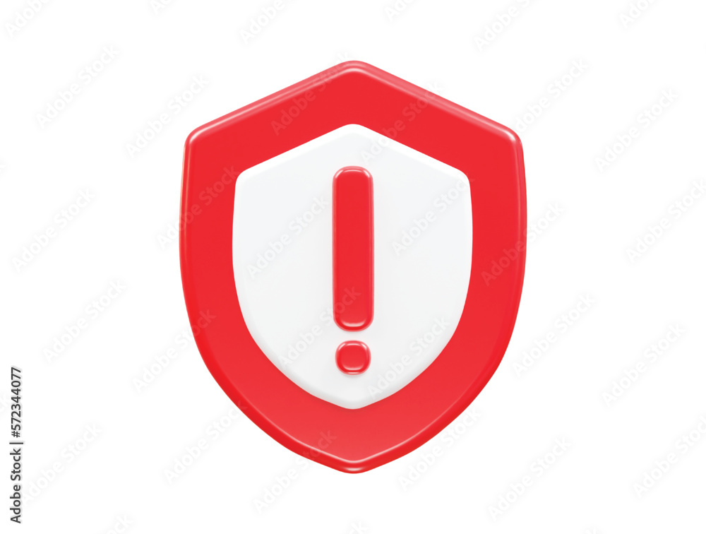 Exclaimed icon 3d rendering vector illustration transparent element Exclaimed icon 3d rendering vector illustration transparent element