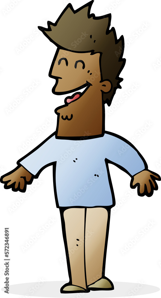 cartoon happy man cartoon happy man