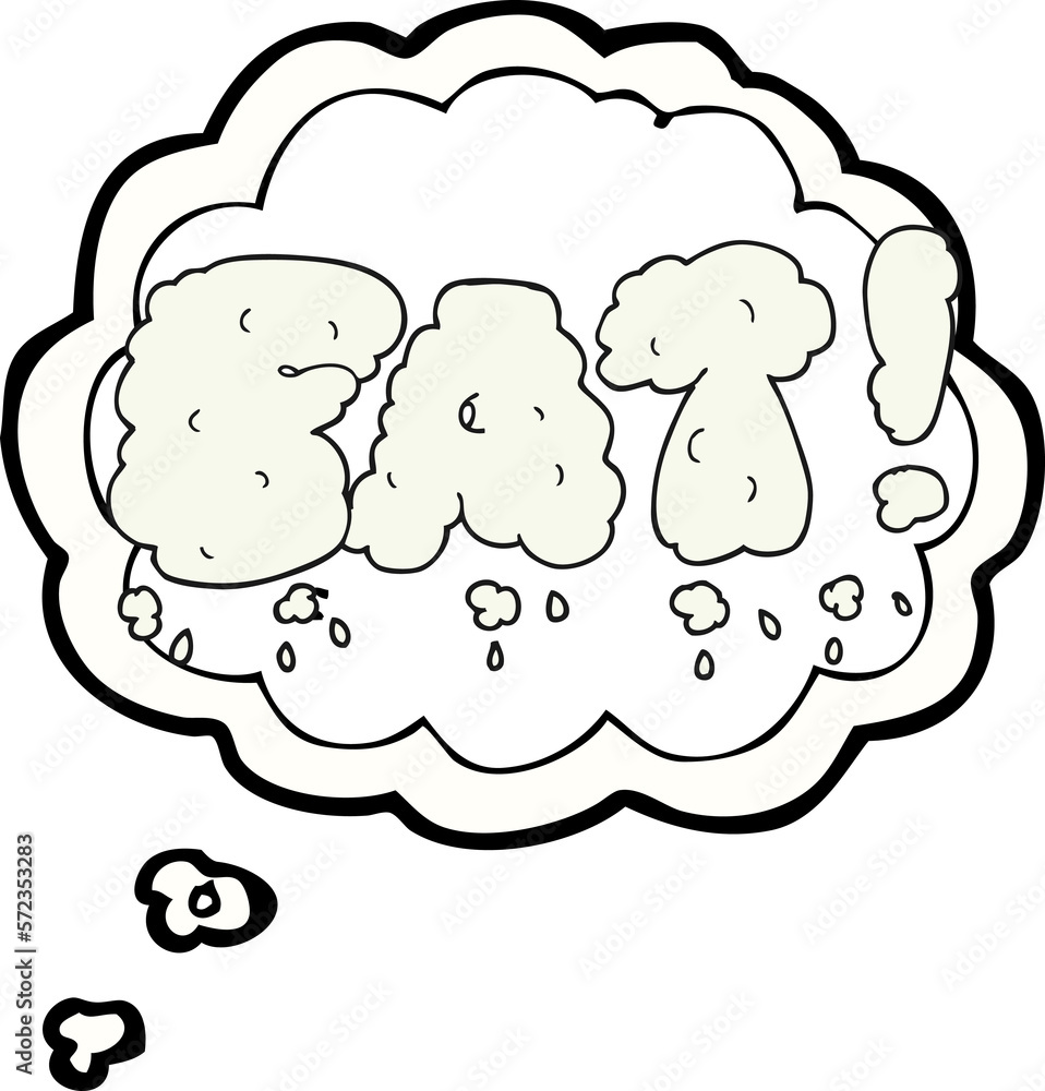 thought bubble cartoon fat symbol thought bubble cartoon fat symbol