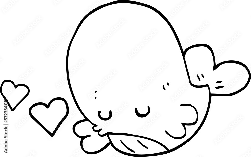 cartoon whale in love cartoon whale in love
