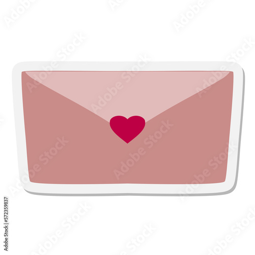 sealed love letter sticker