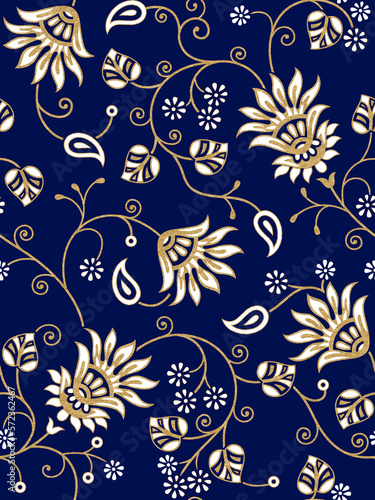 seamless flower design pattern print