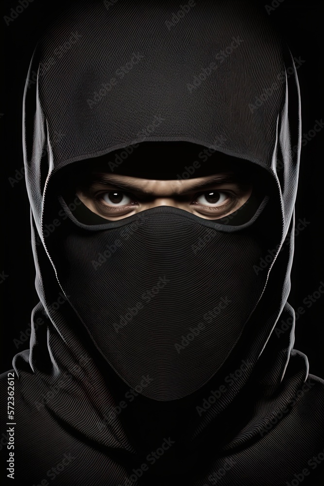 Naklejka premium A deadly Ninja assassin. 