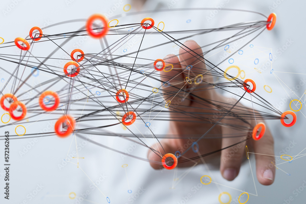 Global network. Blockchain. 3D illustration. Neural networks and artificial intelligence. Abstract - connection Global network. Blockchain. 3D illustration. Neural networks and artificial intelligence. Abstract - connection