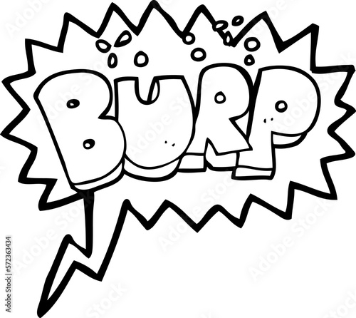 Fotografie speech bubble cartoon burp text