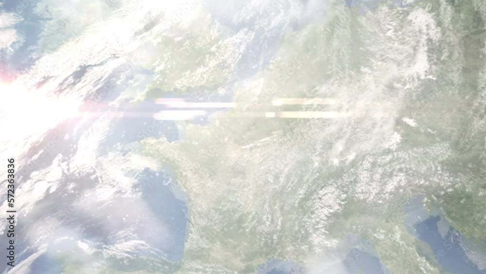 custom made wallpaper toronto digitalEarth zoom in from outer space to city. Zooming on Suresnes, France. The animation continues by zoom out through clouds and atmosphere into space. Images from NASA