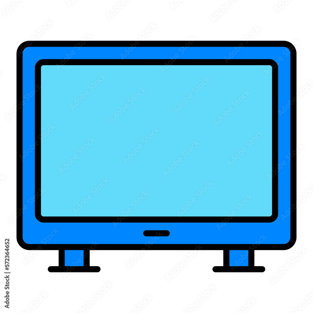 Smart Tv Filled Line Icon Smart Tv Filled Line Icon