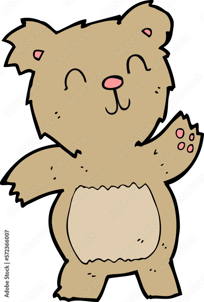 Obraz premium cartoon teddy bear