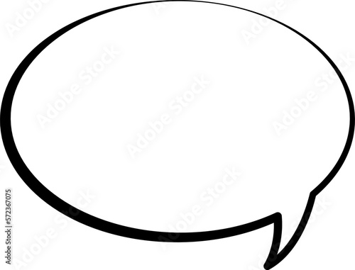 Speak bubble text, message box cartoon vector. Balloon chatting box doodle style of thinking