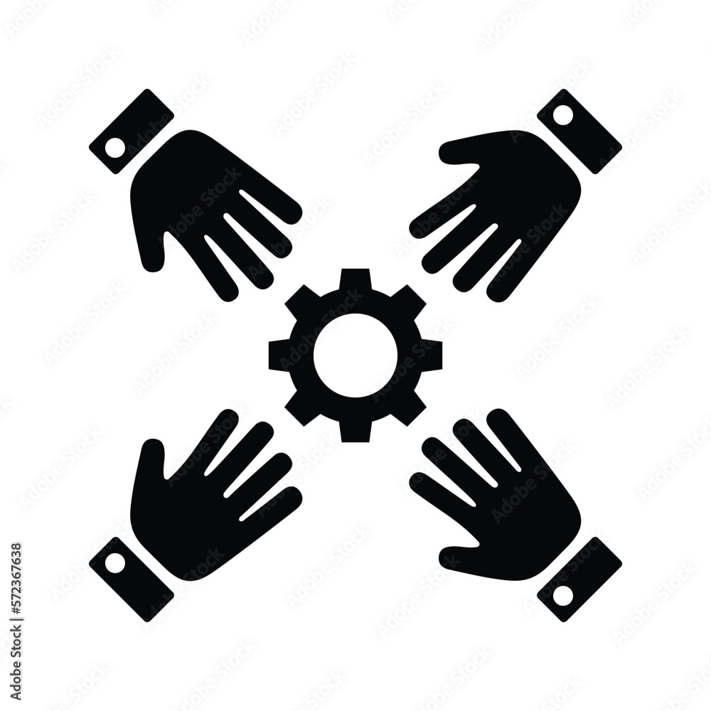 Teamwork icon. Vector illustration. Teamwork icon. Vector illustration.