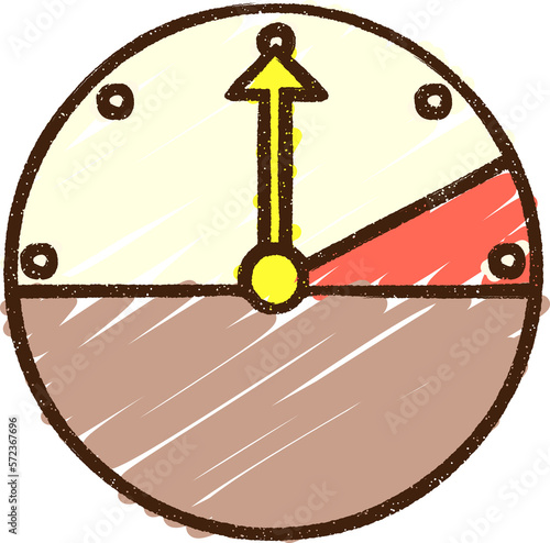 Pressure Gage Chalk Drawing