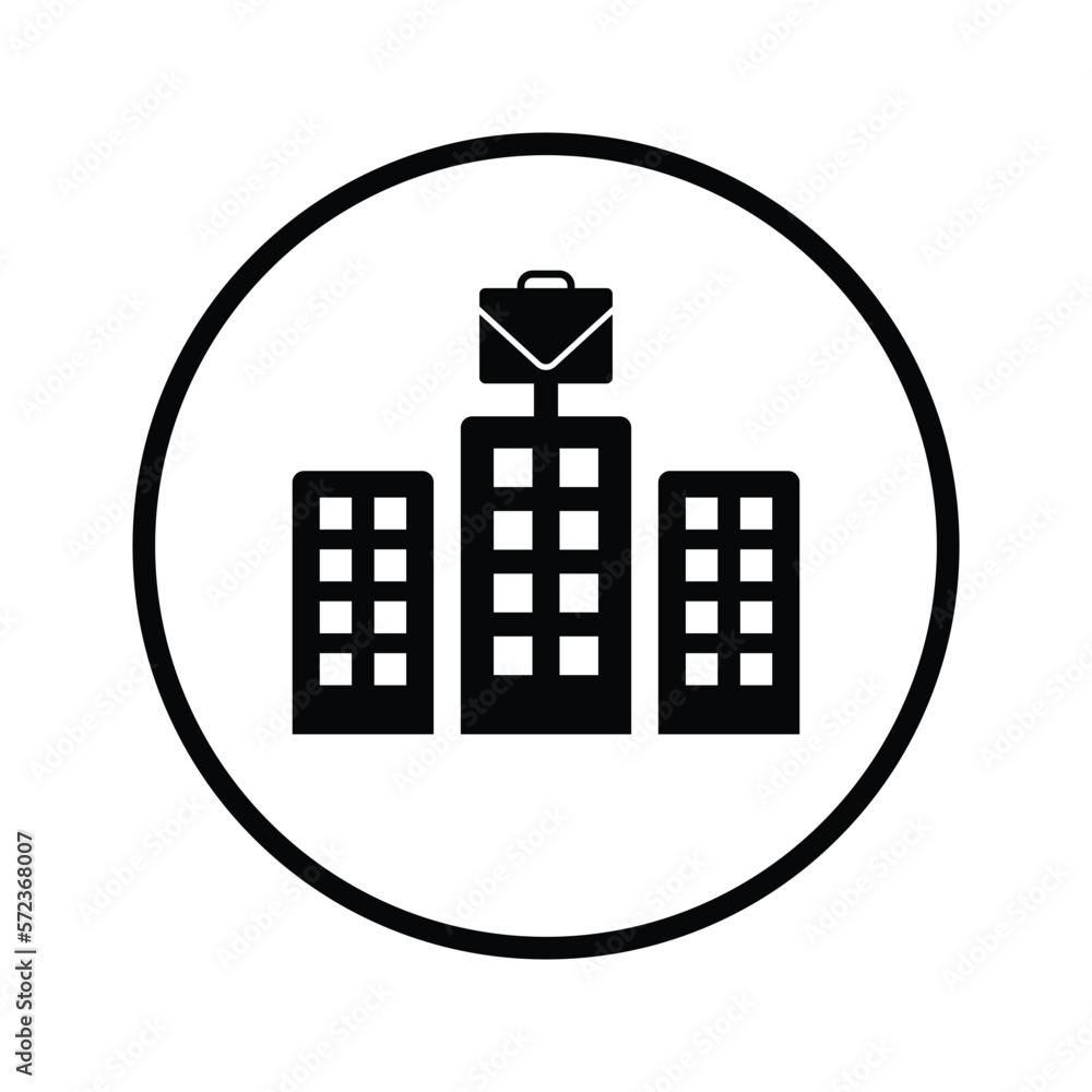 Trade Center icon. Vector illustration.