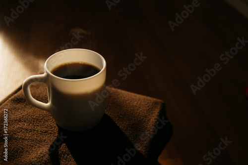 cup of coffee in the morning. espresso coffee 