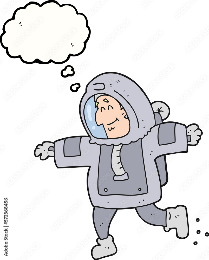 thought bubble cartoon astronaut thought bubble cartoon astronaut