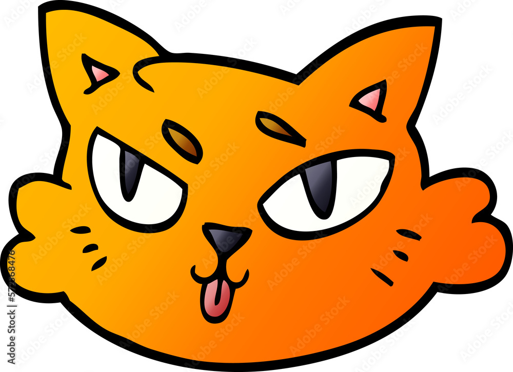cartoon doodle of a cats face cartoon doodle of a cats face