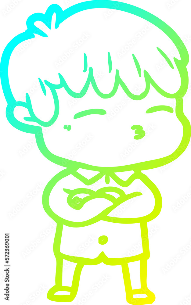 cold gradient line drawing cartoon curious boy cold gradient line drawing cartoon curious boy