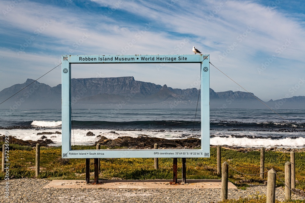 Fototapeta premium Cape Town, view from Robben Island (South Africa)