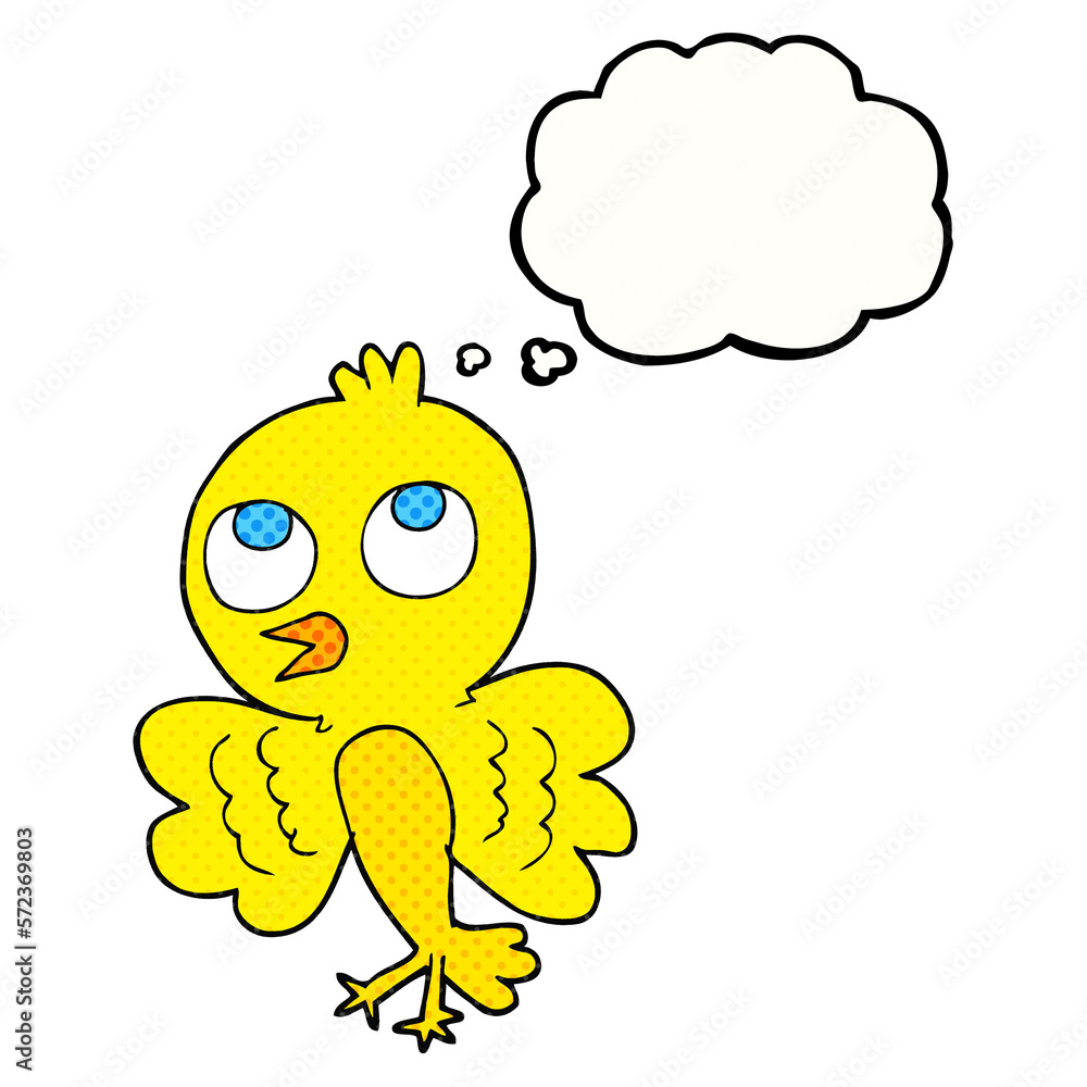 thought bubble cartoon bird thought bubble cartoon bird